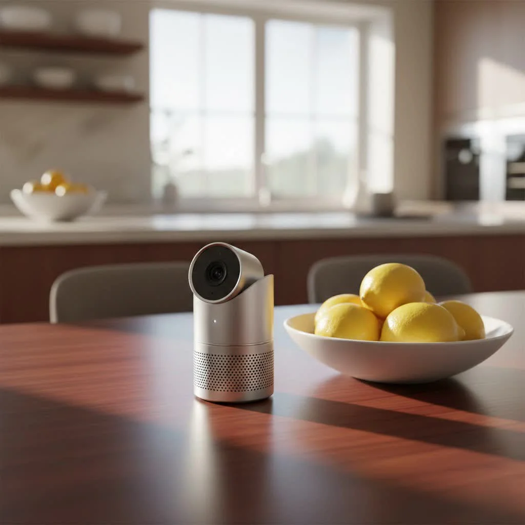 Microsoft Modern Webcam attached to a laptop screen