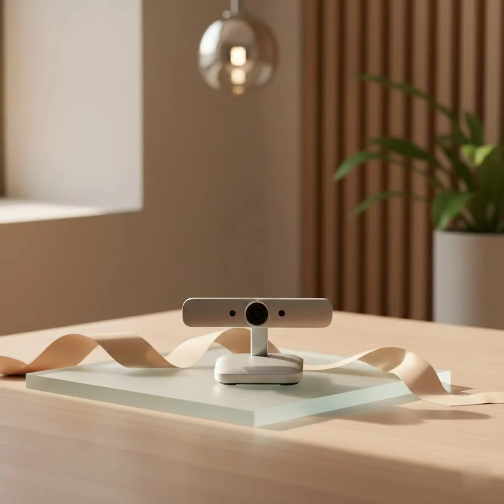 Person on a video call using a Full HD webcam